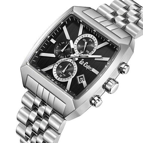 Часи чоловічі наручні Lee Cooper Matrix Сріблястий (2600704167)