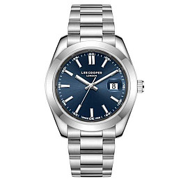 Часи чоловічі наручні Lee Cooper Speed Сріблястий (2600832680)