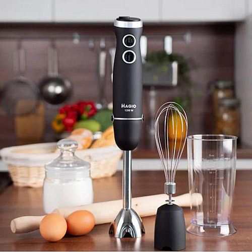 Блендер погружной Magio МG-655 1200 Вт 500 мл Black