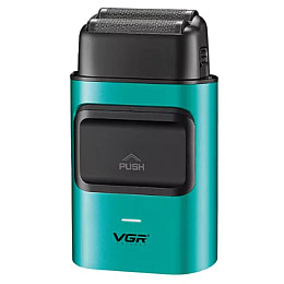 Електробритва-шейвер для бороди та обличчя VGR V-307 металевий корпус Зелений (2104618580)