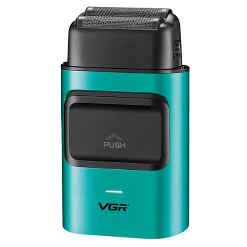 Електробритва-шейвер для бороди та обличчя VGR V-307 металевий корпус Зелений (2104618580)