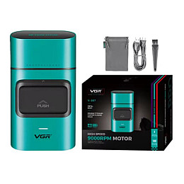 Електробритва-шейвер для бороди та обличчя VGR V-307 металевий корпус Зелений (2104618580)