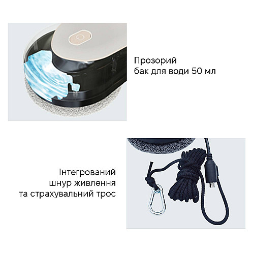 Робот для миття вікон з баком для води Inspire IQ cleaner RN2-03 Black