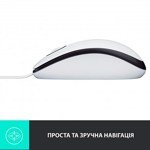 Миша Logitech Mouse M100 White (910-006764)