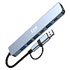 USB-хаб XON SmartHub 7 в 1 2xType-C USB3.0, 4xUSB2.0 Сірий (UHUHP071342G 5184)