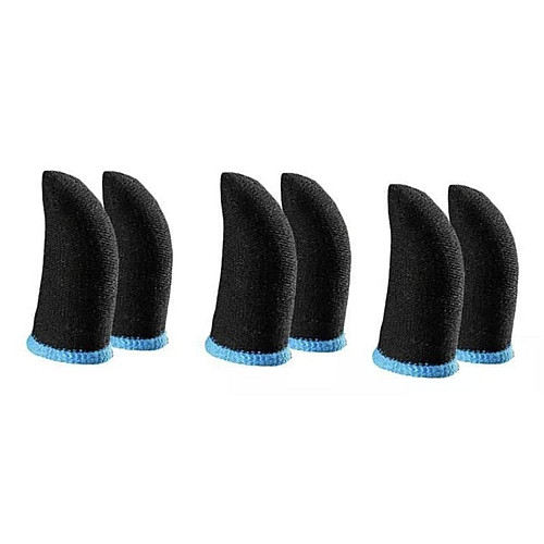 Сенсорні напальчники No Brand Choice для ігор на смартфоні 6 штук Чорний