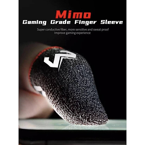 Напальчники ігрові сенсорні Mimo Pro для ігор на телефоні Pubg mobile CoD free fire 4 шт Сірий