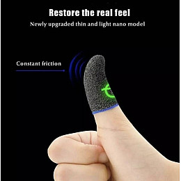 Напальчники для ігор на телефоні мобільні носки для пальців Pubg mobile No Brand CoD Free Fire 2 шт Сірі