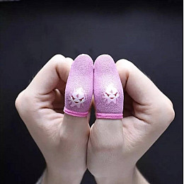 Напальчники для ігор на телефоні Captain мобільні носки для пальців Pubg mobile Cod Free Fire 2 штуки Рожевий