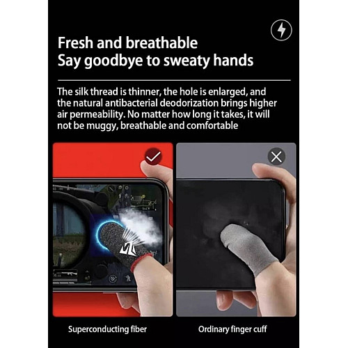 Геймерские киберспортивные напальчники ( носки ) No Brand Choice для игр на телефоне CoD 2 шт Синий