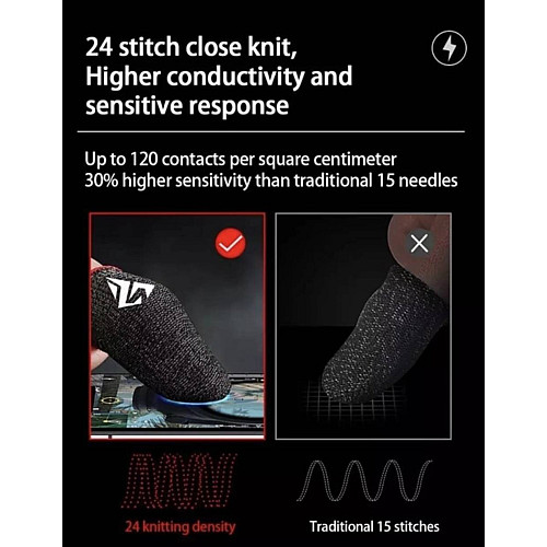 Киберспортивные сенсорные напальчники No Brand Choice для игр на телефоне CoD 2 шт Зеленый