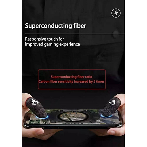 Киберспортивные сенсорные напальчники (носки) No Brand Choice для игр на телефоне CoD 2 шт Красный