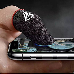 Киберспортивные сенсорные напальчники (носки) No Brand Choice для игр на телефоне CoD 2 шт Красный