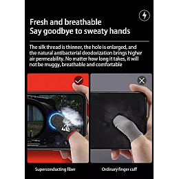 Киберспортивные сенсорные напальчники (носки) No Brand Choice для игр на телефоне CoD 4 шт Фиолетовый