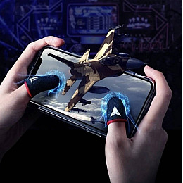 Киберспортивные сенсорные напальчники (носки) No Brand CoD 4 шт Серебристый