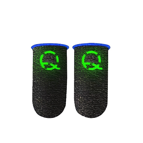 Напальчники для ігор на телефоні мобільні носки No Brand Choice для пальців Pubg mobile Cod Free Fire 4 шт Чорний