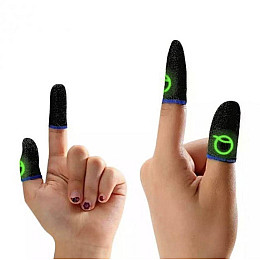 Напальчники для ігор на телефоні мобільні носки No Brand Choice для пальців Pubg mobile Cod Free Fire 4 шт Чорний