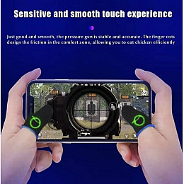 Напальчники для ігор на телефоні мобільні носки No Brand Choice для пальців Pubg mobile Cod Free Fire 4 шт Чорний