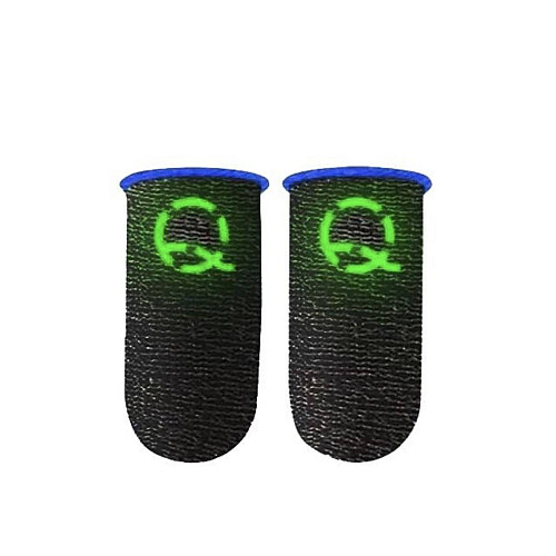 Игровые напальчники сенсорные No Brand Choice с светящемся ночью эмблемой для игр в Pubg Mobile CoD 2 шт Черный