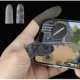 Киберспортивные профессиональные игровые сенсорные напальчники (носки) для игр на телефоне Fox 2 шт Серый