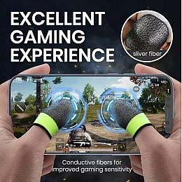 Напальчники геймерські (носки) No Brand Choice для ігор сенсорні (Pubg mobile / COD / Free fire) 2 шт Сірий