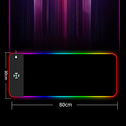 Коврик для мыши с беспроводной зарядкой Wireless Charging 300 мм / 800 мм / 4 мм Черный