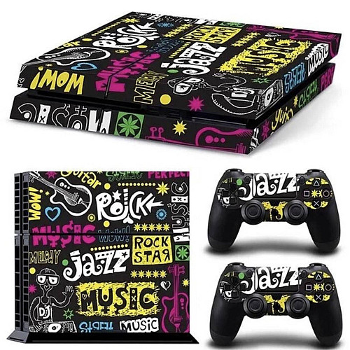Наклейка PS4 Fat вінілова наклейка Choice для Sony PlayStation PS4 Fat DualShock 4 Jazz