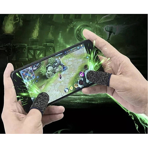 Сенсорные напальчники Captain напальчники для игр на смартфоне киберспорту Pubg Mobile CoD Free Fire 4 штуки Серый