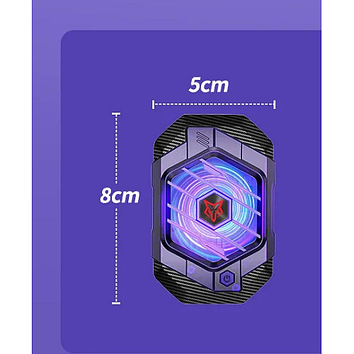 Вентилятор магнитный полупроводниковый радиатор-кулер для смартфона активное охлаждение Sarafox X65М