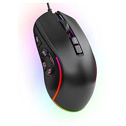 Ігрова провідна миша FMA X9 з RGB підсвіткою Чорний (2026205392)