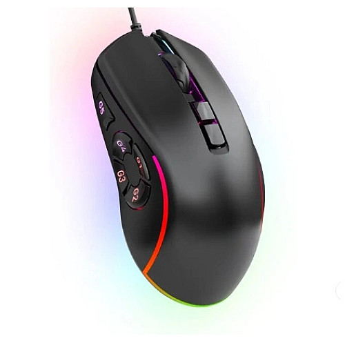 Ігрова провідна миша FMA X9 з RGB підсвіткою Чорний (2026205392)