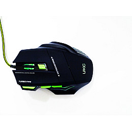 Миша ігрова провідна UKC X-7 з підсвіткою та килимком USB Black (4_00241)