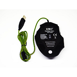 Миша ігрова провідна UKC X-7 з підсвіткою та килимком USB Black (4_00241)