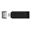 Флеш память USB Kingston DT 70 Type-C 64 GB USB 3.2 Black (33293_3030409)