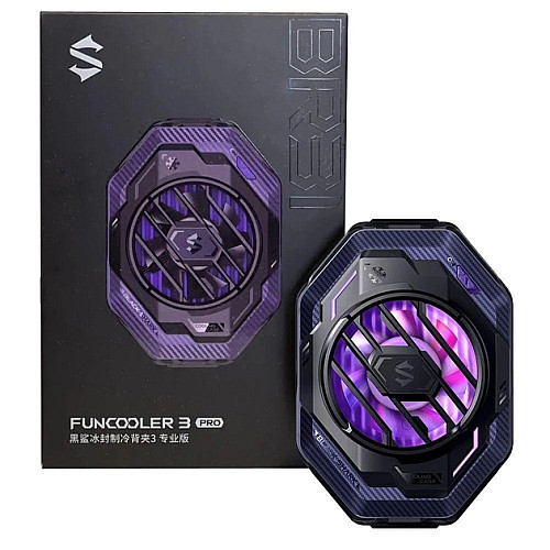 Комплект: куллер охлаждение (радиатор) Black Shark FunCooler 3 Pro + 4 напальчника Sarafox с боксом для хранения