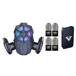 Комплект Триггеры игровые MEMO AK 03 кулер геймпад з макросом air mapping та 4 напальчника Sarafox V8