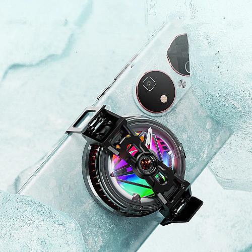 Магнитный-зажимный 2в1 полупроводниковый радиатор-вентилятор (кулер) для смартфона Sarafox T9