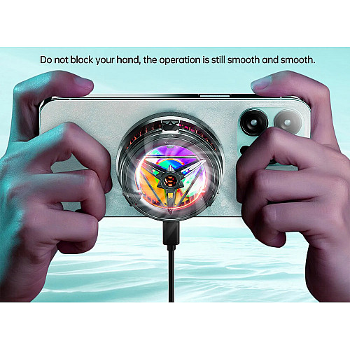 Магнитный-зажимный 2в1 полупроводниковый радиатор-вентилятор (кулер) для смартфона Sarafox T9