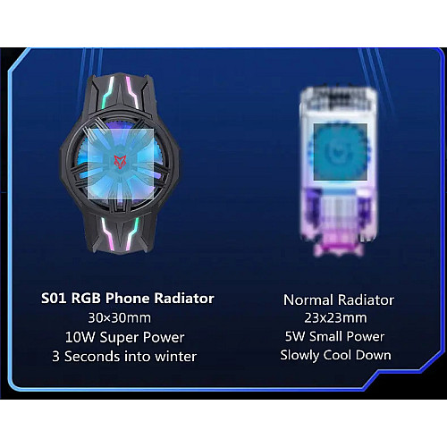 Вентилятор для смартфона универсальный полупроводниковый радиатор-кулер с эффектом Пельтье Sarafox S1
