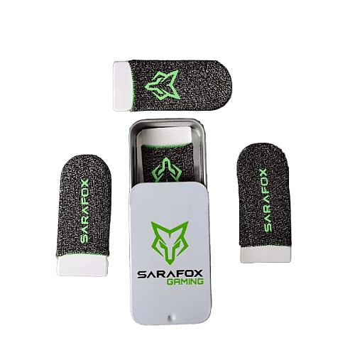 Напальчники з нейлонової тканини Sarafox V9 pubg mobile 4 шт для гри на сенсорному екрані з боксом