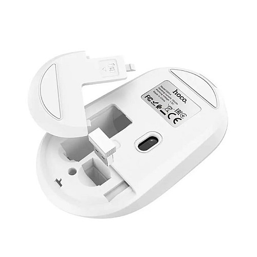 Мишка безпровідна Hoco GM14 2.4G для ПК та ноутбуків біла