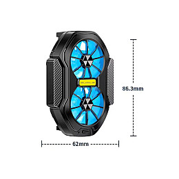 Портативний кулер - вентилятор для смартфона з акумулятором Sandy Union PUBG Mobile FS01