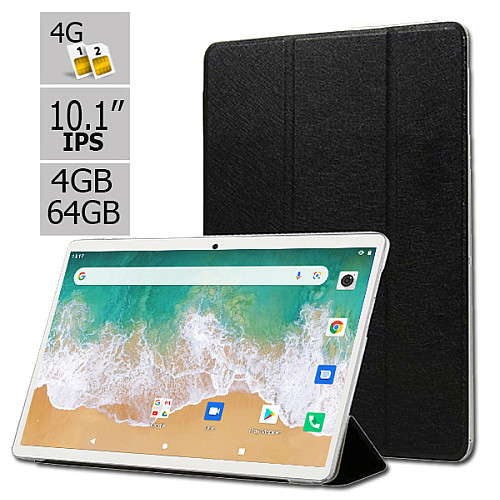 Планшет и чехол-книжка Hoozo S 464 LTE 4GB/64GB IPS 10.1" Silver (1363)