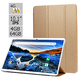 Планшет и чехол-книжка Hoozo S 464 LTE 4GB/64GB IPS 10.1" Gold (1364)