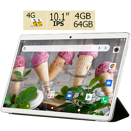 Планшет и чехол-книжка Adronix S 464 LTE IPS 10.1" 4GB/64GB Gold (1367)
