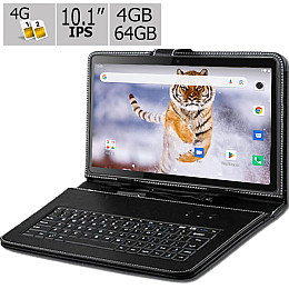 Планшет і чохол-клавіатура Adronix S 464 LTE IPS 10.1" 4GB/64GB Black (1380)