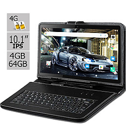 Планшет и чехол-клавиатура Hoozo S 464 LTE 4GB/64GB IPS 10.1" Black (1384)