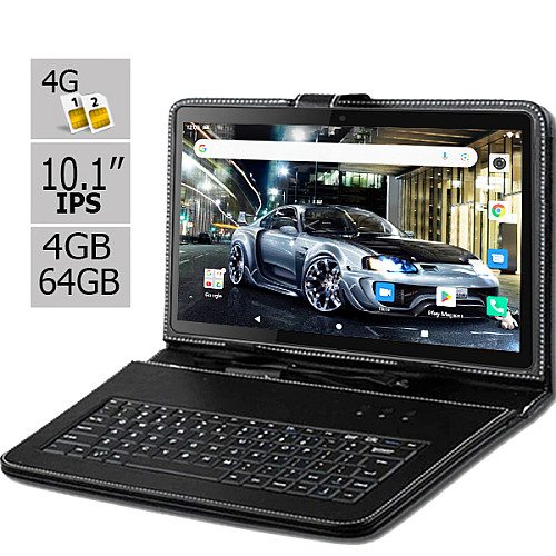 Планшет и чехол-клавиатура Hoozo S 464 LTE 4GB/64GB IPS 10.1" Black (1384)