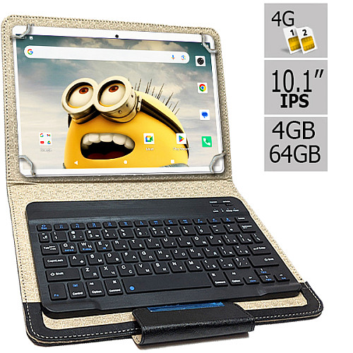 Планшет і чохол з Bluetooth клавіатурою Hoozo S 464 LTE 4GB/64GB IPS 10.1" Gold (1388)