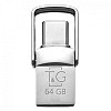 Флешка T&G 2&1 USB/Type-C 64Gb USB Flash Drive Steel
